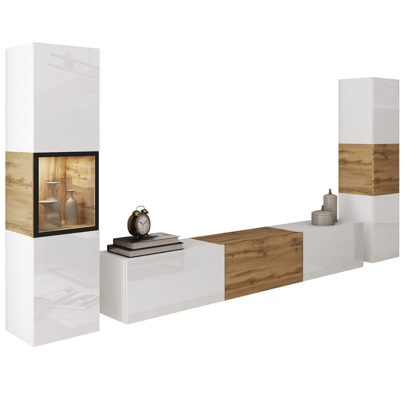 Bergfelde TV-enhet 3 deler med Belysning, undefined