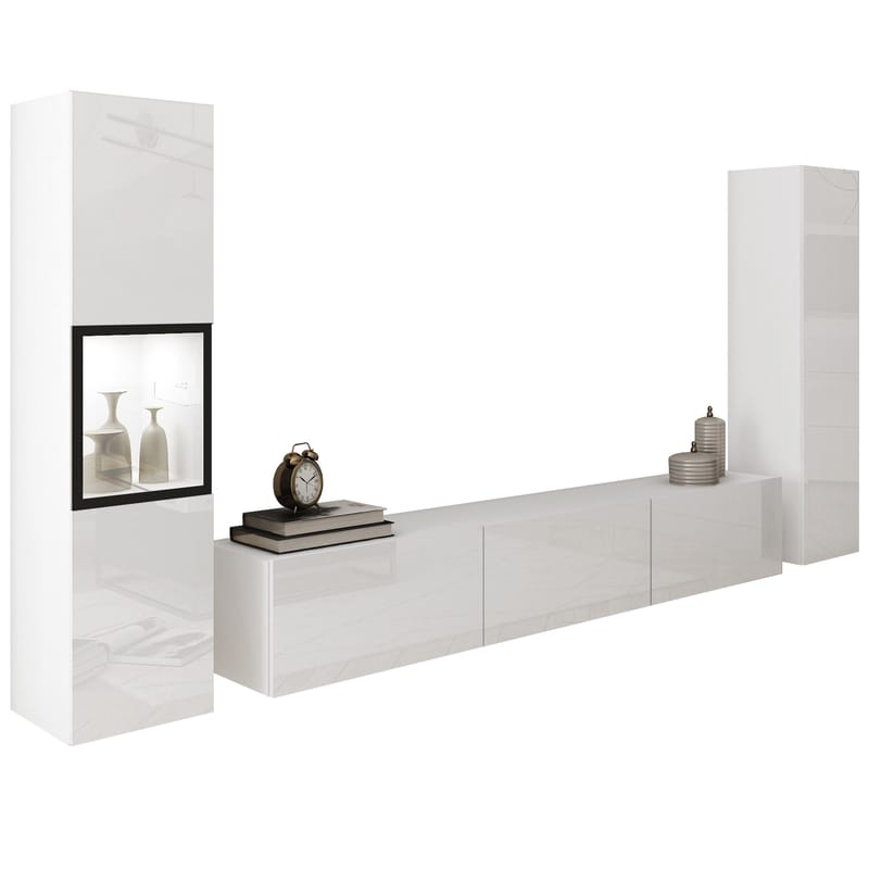 Bergfelde TV-enhet 3 deler med Belysning, undefined