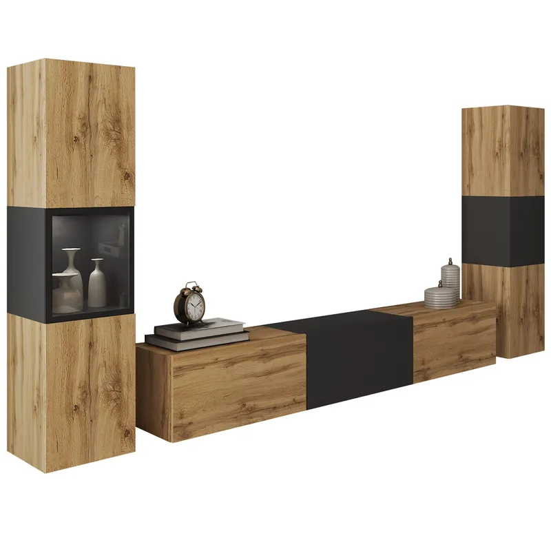 Bergfelde TV-enhet 3 deler med Belysning, undefined