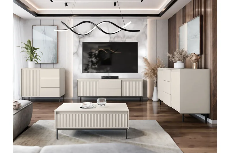 Bjurholm Møbelsett til Stue - Beige - Møbler - Møbelsett - Møbelsett til stue