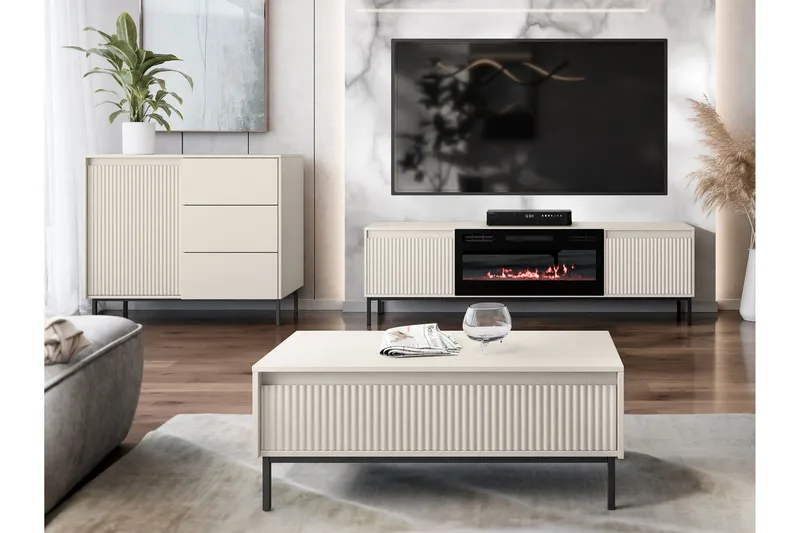 Bjurholm Møbelsett Til Stue - Beige - Møbler - Møbelsett - Møbelsett til stue