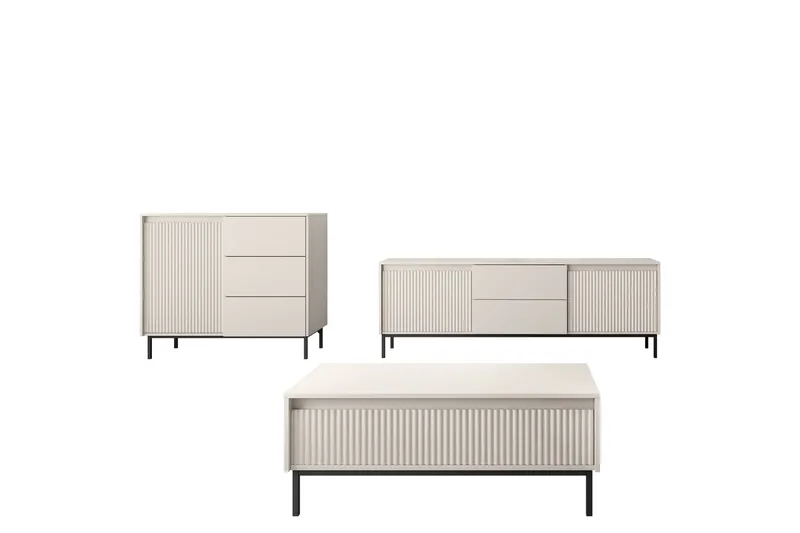 Bjurholm Møbelsett til Stue, Beige