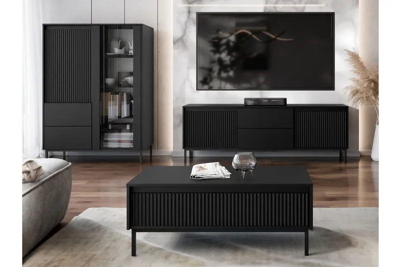 Bjurholm Møbelsett Til Stue - Svart - Møbler - Møbelsett - Møbelsett til stue