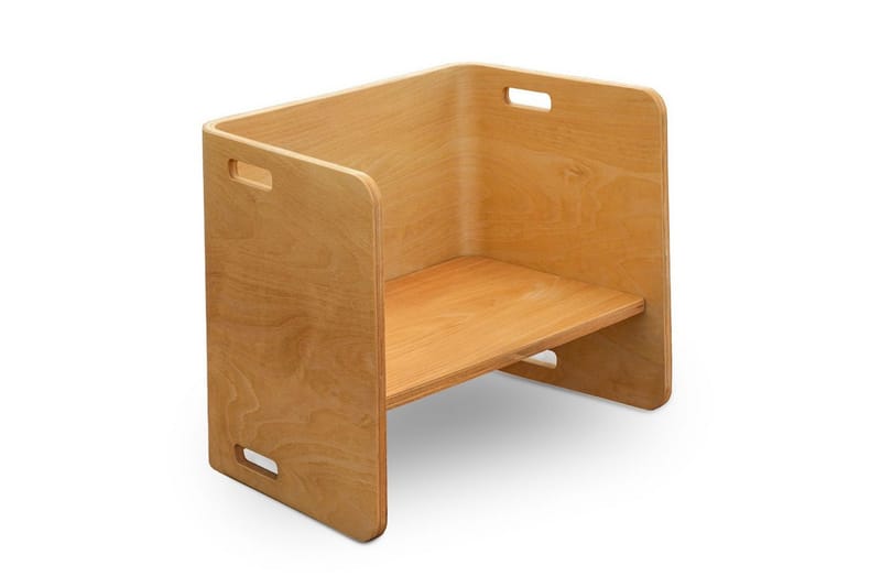 Bord- og Stolsett (3 deler) Miraeny Natur - Natur - Møbler - Barnemøbler - Barnebord