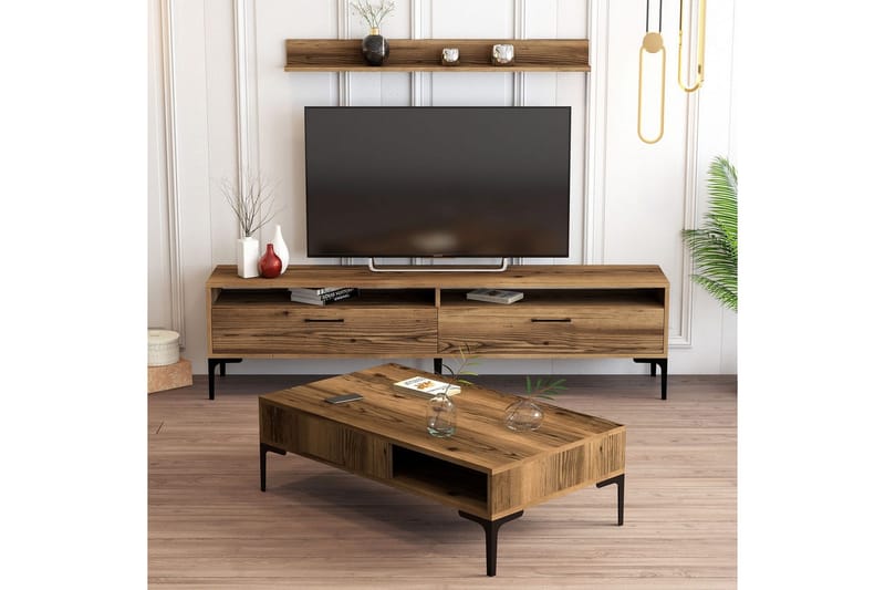 Brutorp Møbelsett for Stue - Valnøtt - Møbler - Møbelsett - Møbelsett til stue