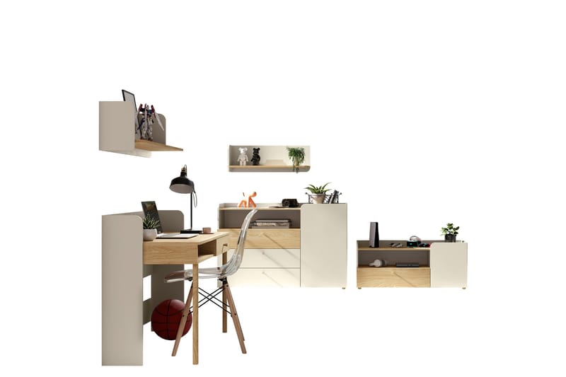 Buhan Møbelsett til Soverom, Beige / Brun