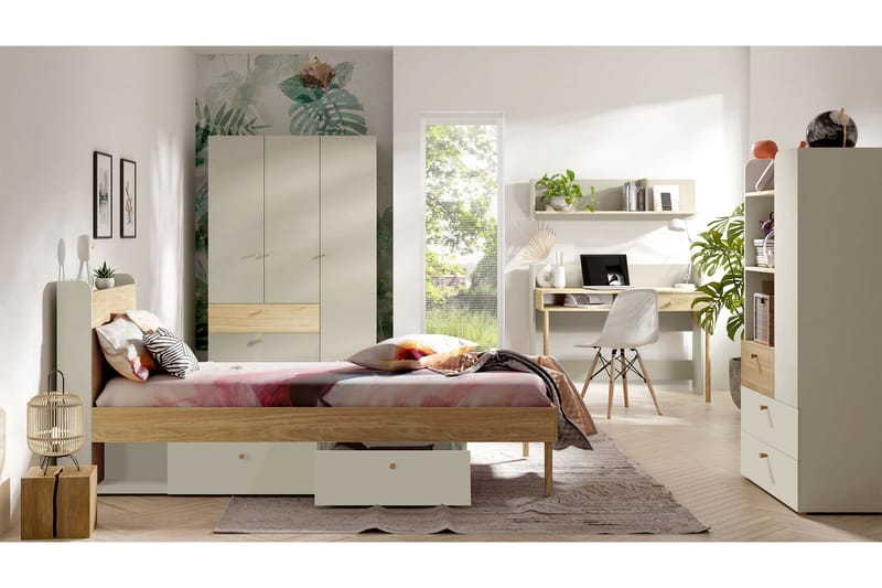 Buhan Møbelsett til Soverom - Beige / Brun - Møbler - Møbelsett - Møbelsett til soverom