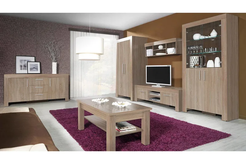 Cezar Mediamøbler, Beige / Brun
