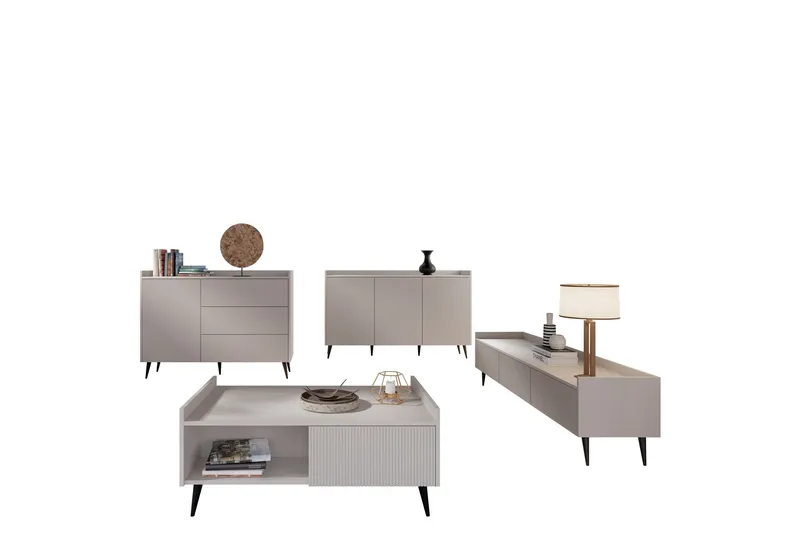 Chiku Møbelsett til Stue, Beige