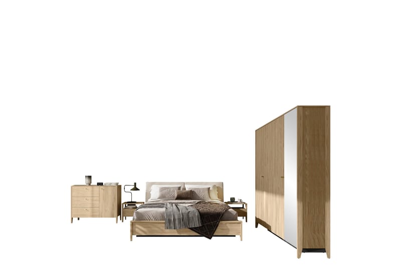 Cocorna Møbelsett For Soverom - Beige - Møbler - Møbelsett - Møbelsett til soverom
