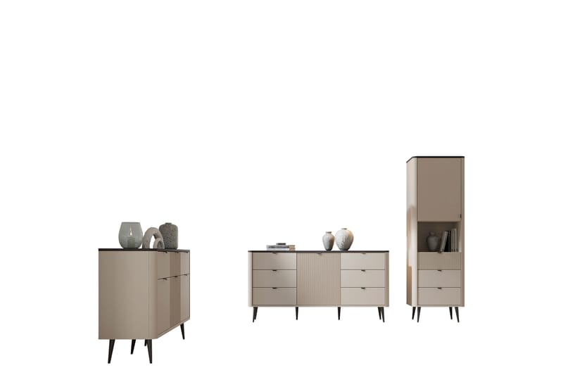 Cucina Møbelsett For Stue - Grå - Møbler - Møbelsett - Møbelsett til stue