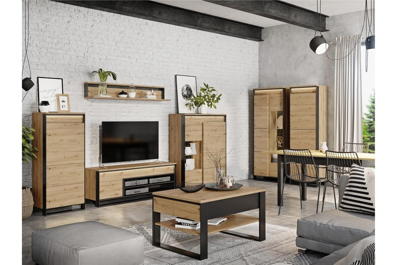 Dorana Møbelsett For Stue - Beige - Møbler - Møbelsett - Møbelsett til stue