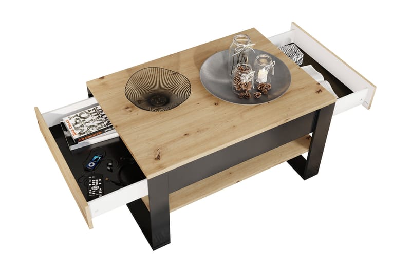 Dorana Møbelsett For Stue - Brun/Sort - Møbler - Møbelsett - Møbelsett til stue