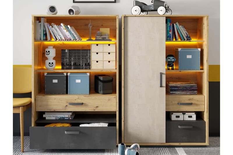 Drift Møbelsett Til Stue - Grå - Møbler - Møbelsett - Møbelsett til stue