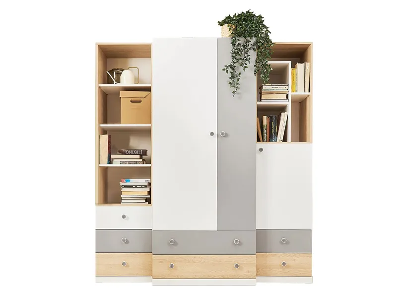 Elvaren Møbelsett Garderobeskap og Bokhylle, undefined