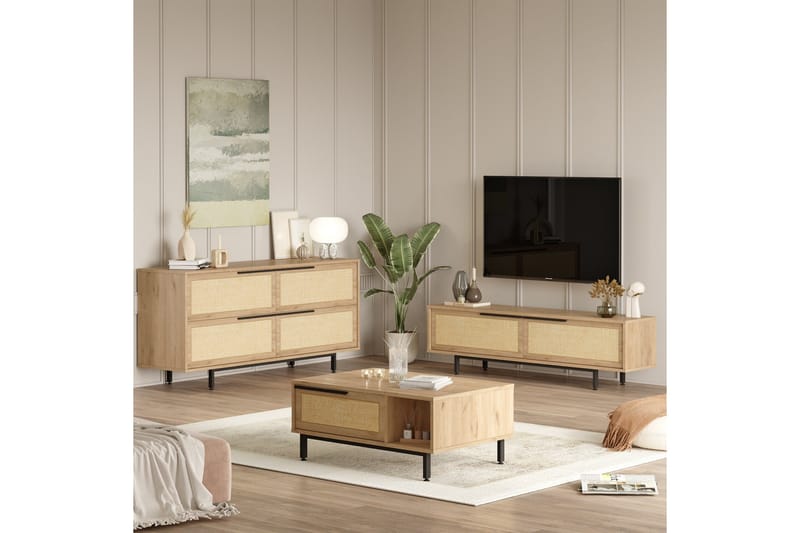 Erhan Møbelssett for Stue - Eik - Møbler - Møbelsett - Møbelsett til stue
