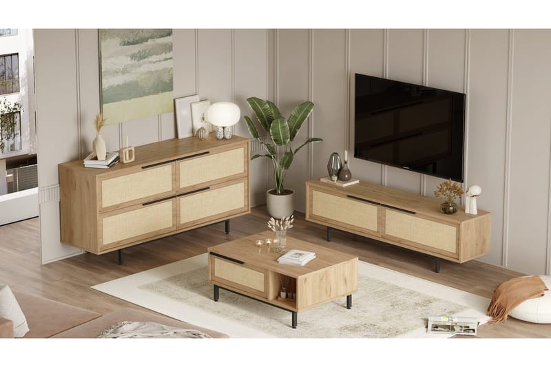 Erhan Møbelssett for Stue - Eik - Møbler - Møbelsett - Møbelsett til stue