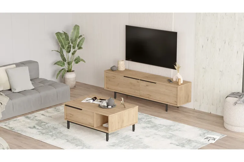 Erhan Møbelssett for Stue - Eik - Møbler - Møbelsett - Møbelsett til stue