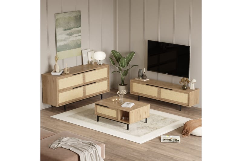 Erhan Møbelssett for Stue - Eik - Møbler - Møbelsett - Møbelsett til stue