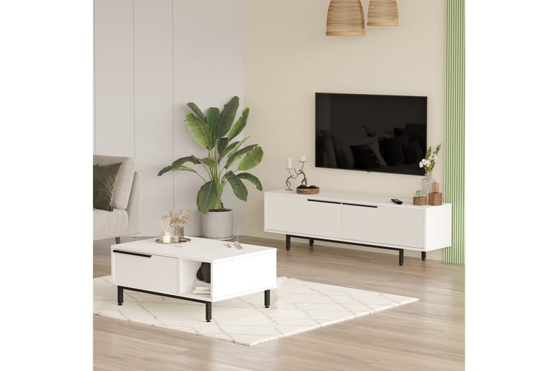 Erhan Møbelssett for Stue - Hvit - Møbler - Møbelsett - Møbelsett til stue