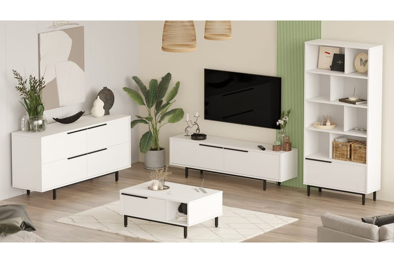 Erhan Møbelssett for Stue - Hvit - Møbler - Møbelsett - Møbelsett til stue