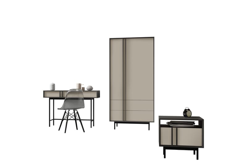 Farshian Møbelsett Til Stuen, Grå/Beige