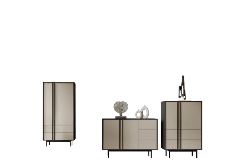 Farshian Møbelsett Til Stuen - Grå/Beige - Møbler - Møbelsett - Møbelsett til stue