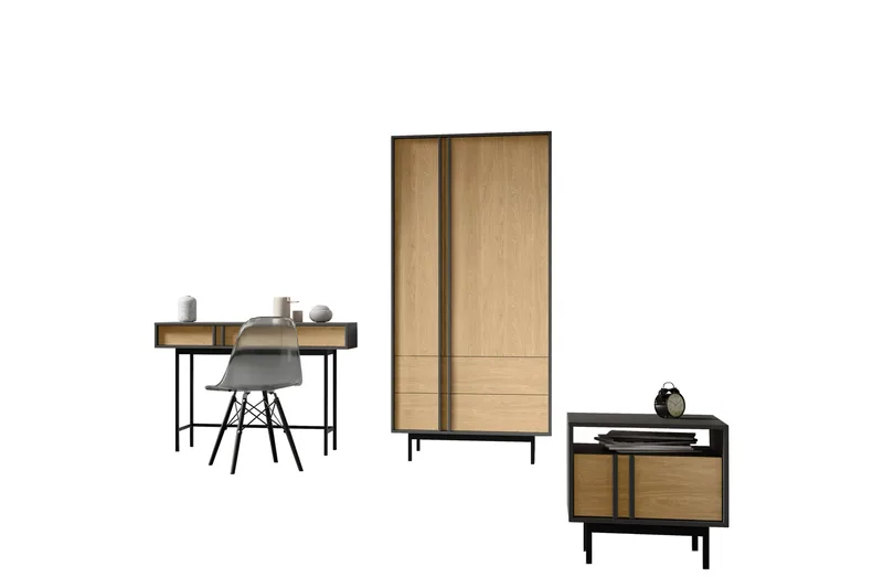 Farshian Møbelsett Til Stuen - Grå/Brun - Møbler - Møbelsett - Møbelsett til stue