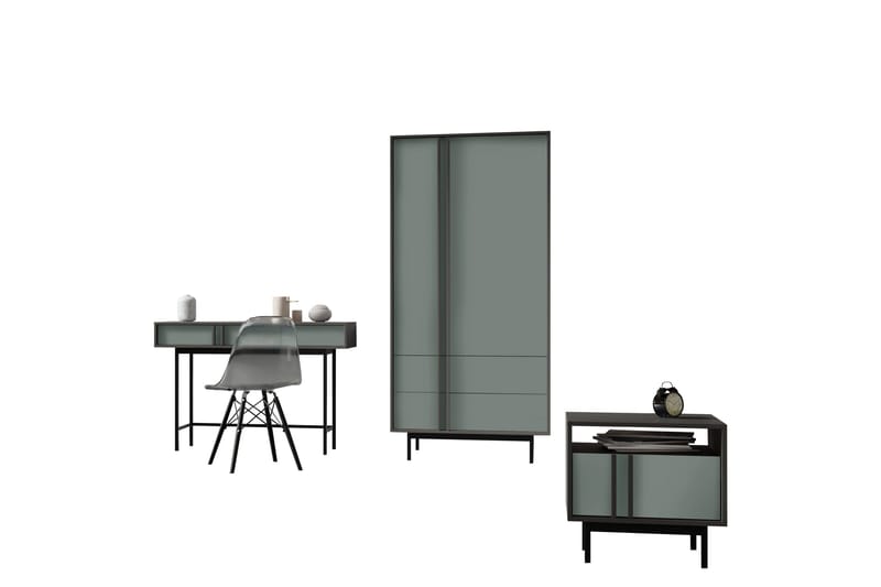 Farshian Møbelsett Til Stuen - Grå/Grønn - Møbler - Møbelsett - Møbelsett til stue