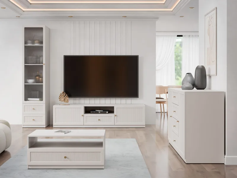 Fayric Møbelsett for stue - Beige - Møbler - Møbelsett - Møbelsett til stue