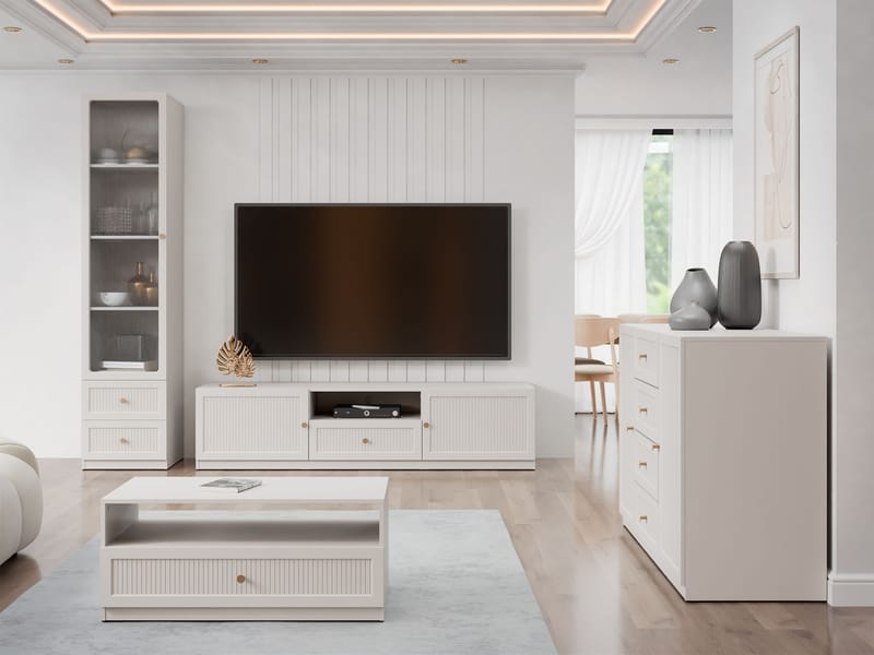 Fayric Møbelsett for stue - Beige - Møbler - Møbelsett - Møbelsett til stue