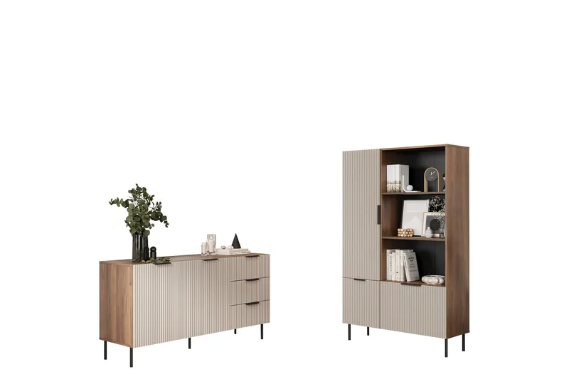 Fiesta Møbelsett Til Stue, Brun/Beige