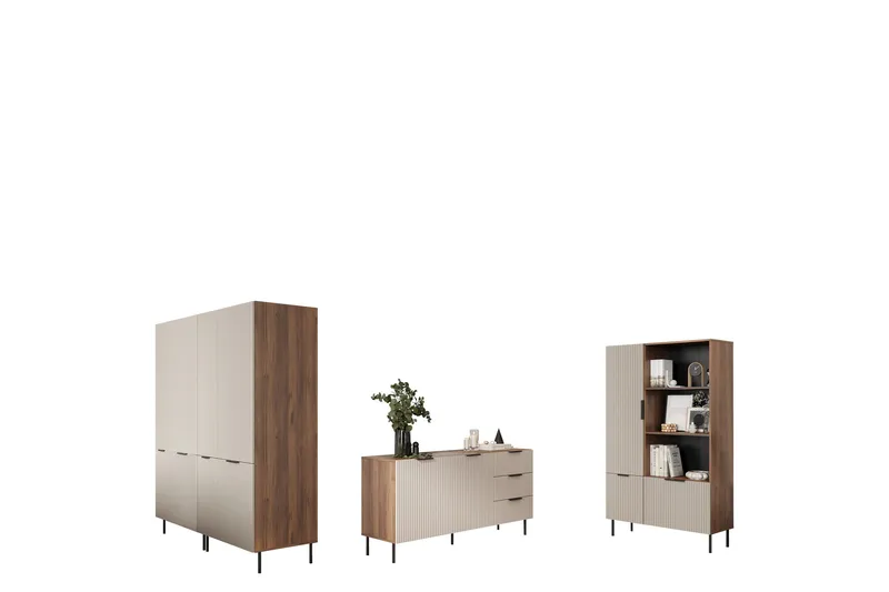 Fiesta Møbelsett Til Stue, Svart/Brun