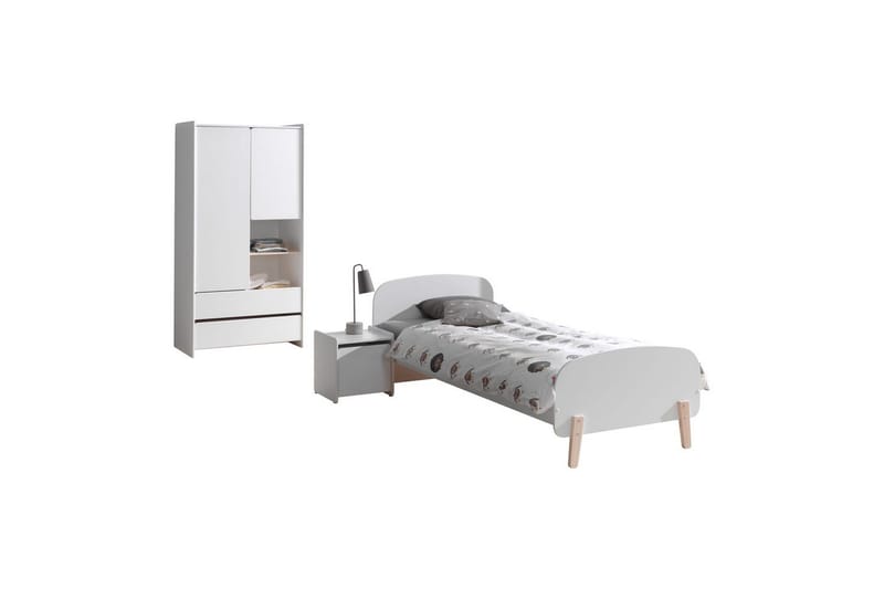 Garderobe med seng nattbord Kiddy, undefined