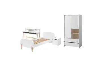 Garderobe med seng nattbord skrivebord Kiddy - Møbler - Møbelsett - Møbelsett til soverom