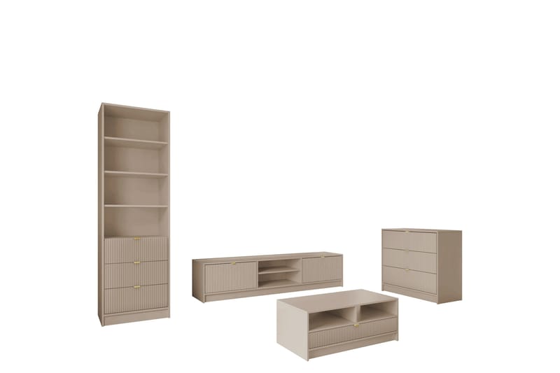 Gudelia Møbelsett Til Stue - Beige - Møbler - Møbelsett - Møbelsett til stue