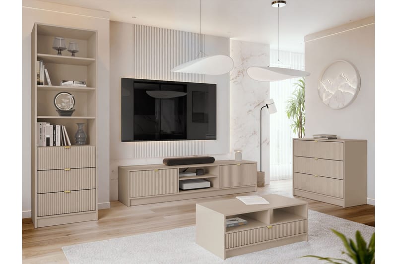 Gudelia Møbelsett Til Stue - Beige - Møbler - Møbelsett - Møbelsett til stue