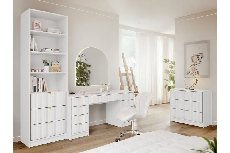 Gudelia Møbelsett Til Stue - Hvit - Møbler - Møbelsett - Møbelsett til stue