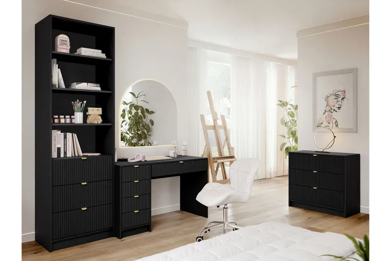 Gudelia Møbelsett Til Stue - Svart - Møbler - Møbelsett - Møbelsett til stue