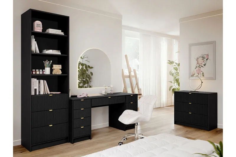 Gudelia Møbelsett Til Stue - Svart - Møbler - Møbelsett - Møbelsett til stue