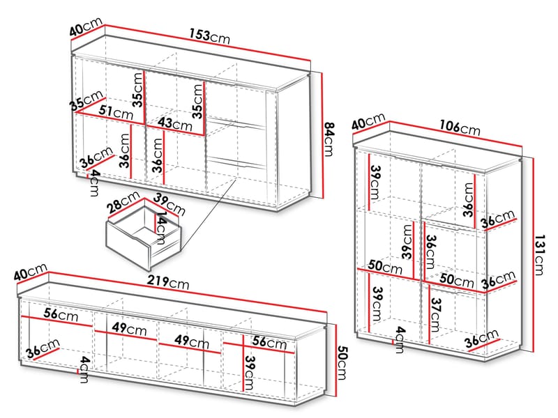Hilafin Møbelsett for Stue - Møbler - Møbelsett - Møbelsett til stue