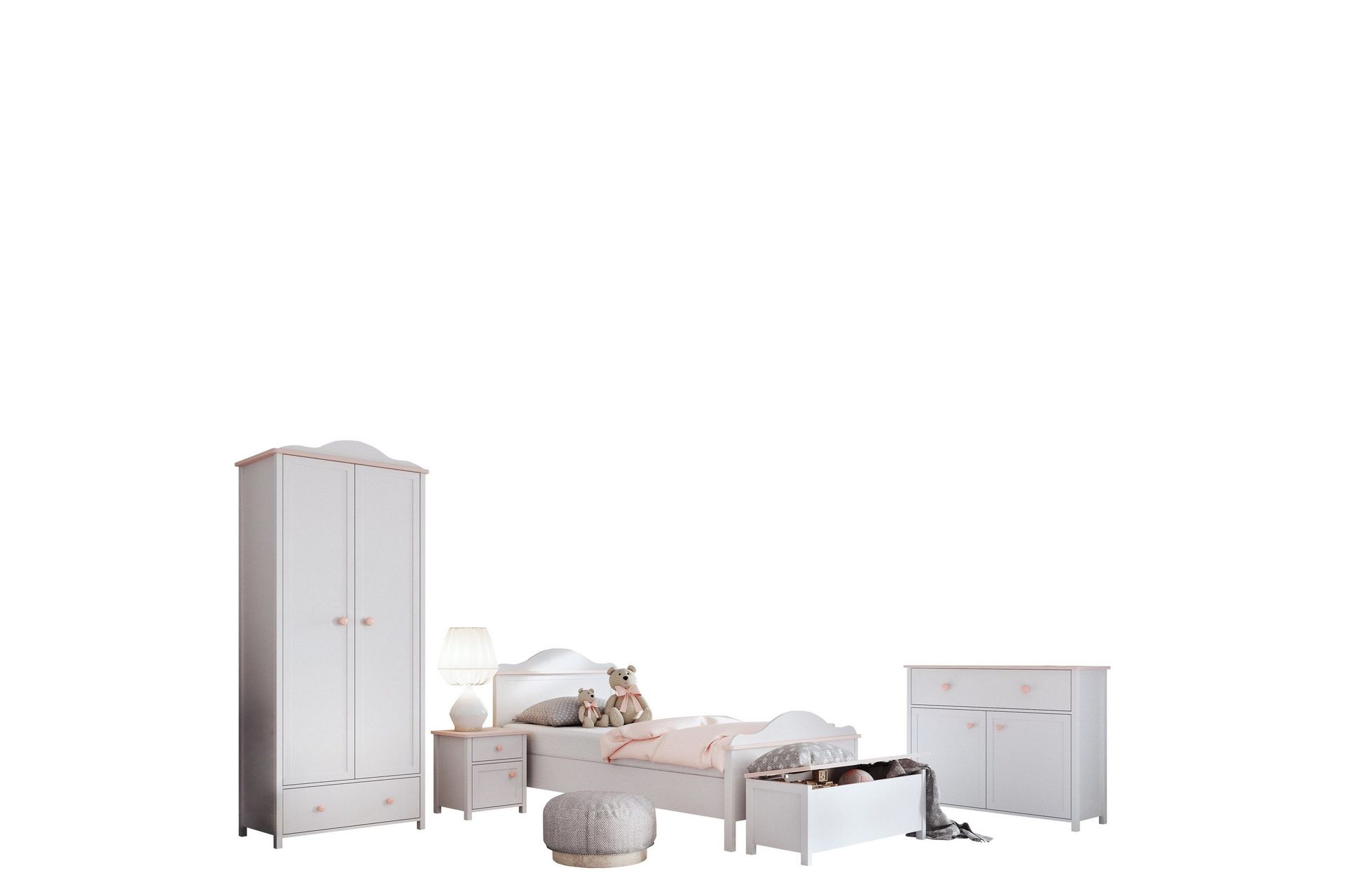 Hilts Soveromsmøbelsett - Brun/Beige