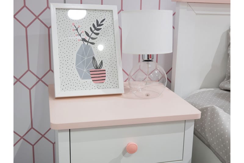 Hilts Soveromsmøbelsett - Hvit/Rosa - Møbler - Møbelsett - Møbelsett til soverom