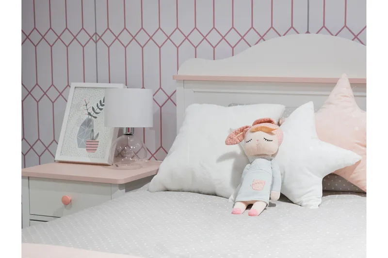 Hilts Soveromsmøbelsett - Hvit/Rosa - Møbler - Møbelsett - Møbelsett til soverom