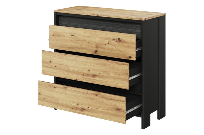 Huddinge Møbelsett Til Stue - Brun/Sort - Møbler - Møbelsett - Møbelsett til stue