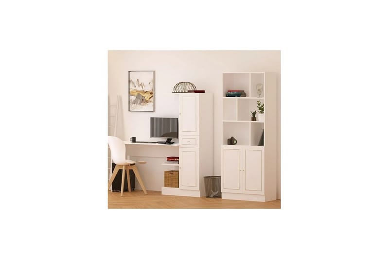Isvorn Møbelsett För Kontor - Matt Hvit - Møbler - Møbelsett - Møbelsett til kontor