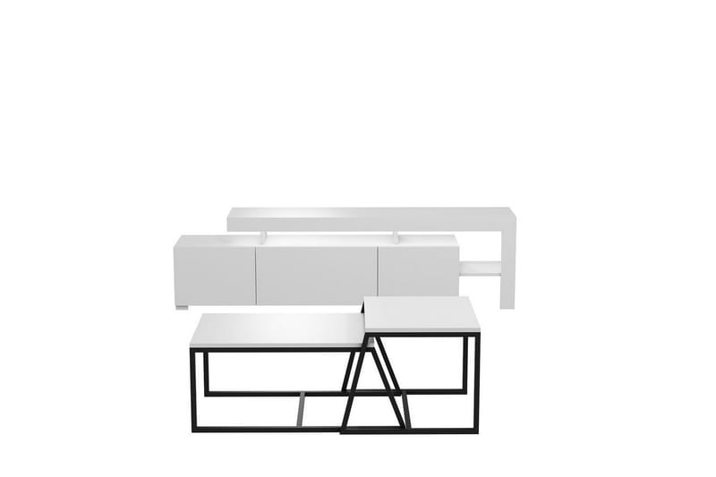 Jurukovo Møbelsett for Stue - Hvit - Møbler - Møbelsett - Møbelsett til stue