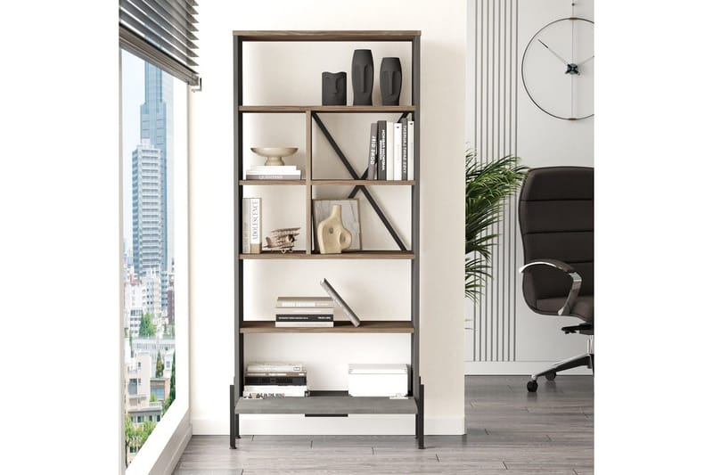 Kontormøbelsett Enor 9 Sølv / Antrasitt - Sølv/Antrasitt - Møbler - Møbelsett - Møbelsett til kontor