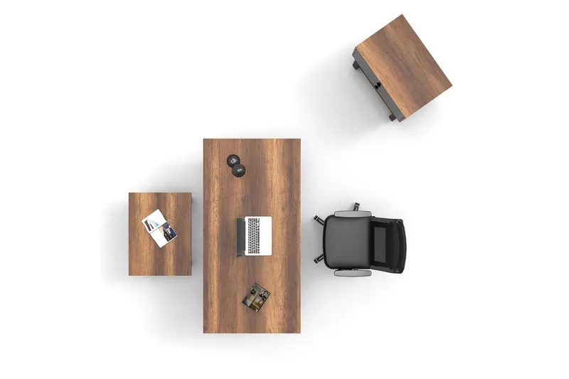 Kontormøbelsett Mono 08 Barokk / Antrasitt, Antrasitt