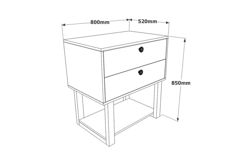 Kontormøbelsett Mono 09 Barokk / Antrasitt - Natur/Kullgrå - Møbler - Møbelsett - Møbelsett til kontor